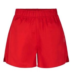 STINE GOYA Carmen Red Casual Pull On Embroidered Shorts